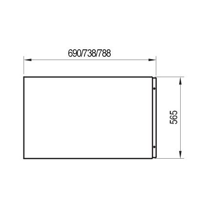 Ravak CZ00130A00 - Bočný panel pre vaňu 75 cm, akrylát, biela