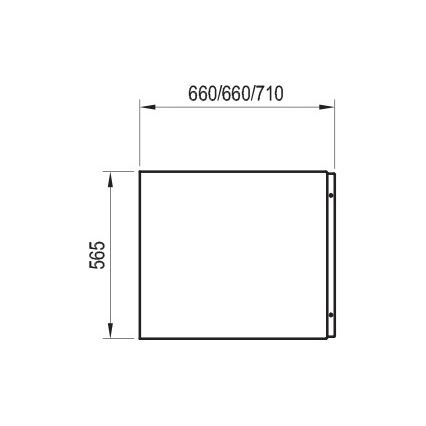 Ravak CZ72110A00 - Bočný panel na vaňu CHROME 70 cm akrylát/biela