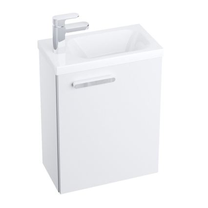 Ravak X000000540 - Pravé dvierka k skrinke pod umývadlo chróm 37,5x53 cm biele
