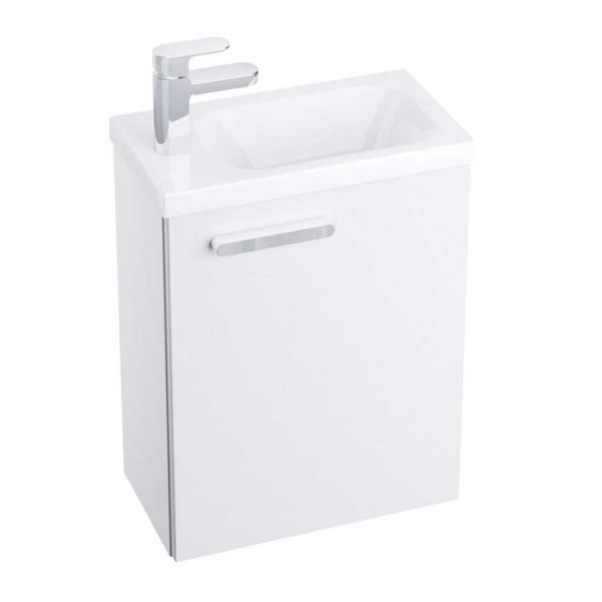 Ravak X000000540 - Pravé dvierka k skrinke pod umývadlo chróm 37,5x53 cm biele