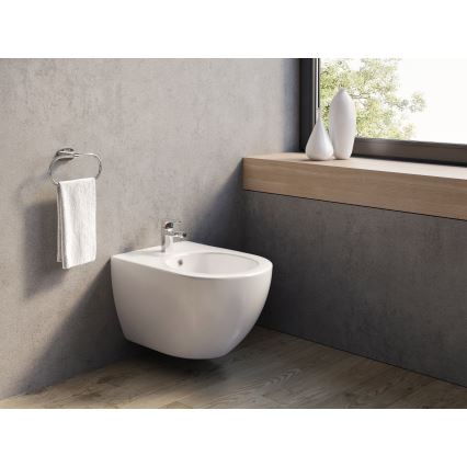 Ravak X01517 - Závesný bidet UNI CHROME keramika/biela