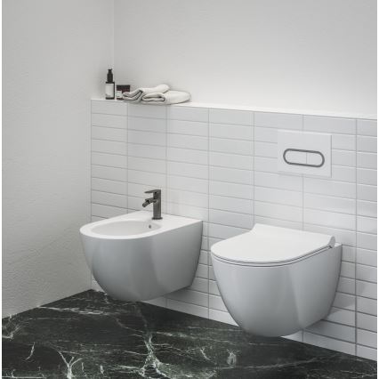 Ravak X01517 - Závesný bidet UNI CHROME keramika/biela