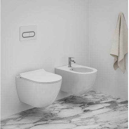 Ravak X01517 - Závesný bidet UNI CHROME keramika/biela