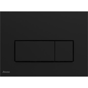 Ravak X01744 - Splachovacie tlačidlo UNI SLIM 24,7x16,5 cm čierne