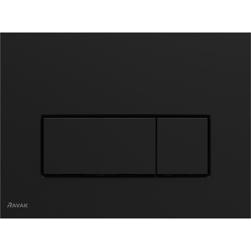 Ravak X01744 - Splachovacie tlačidlo UNI SLIM 24,7x16,5 cm čierne