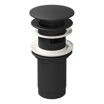Ravak X01748 - Umývadlová výpusť CLICK-CLACK, priemer 6,6 cm, čierna