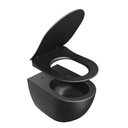 Ravak X01795 - WC sedátko SoftClose CHROME čierne