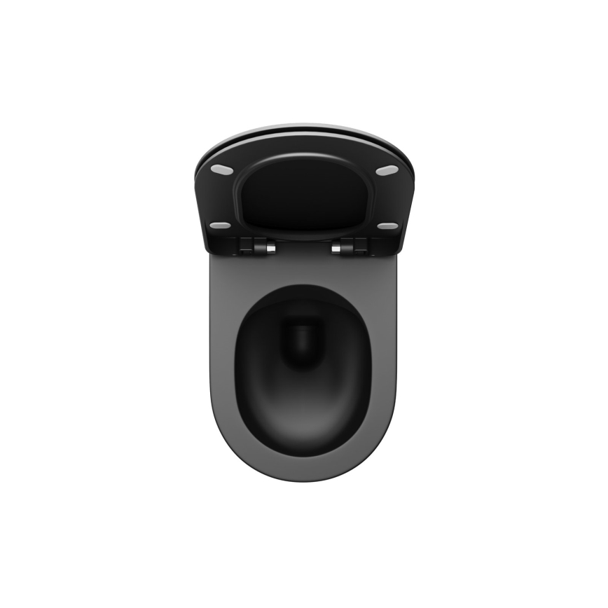 Ravak X01795 - WC sedátko SoftClose CHROME čierne