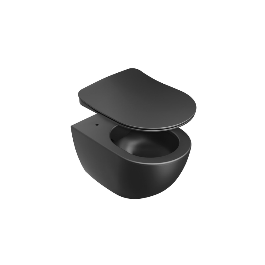 Ravak X01795 - WC sedátko SoftClose CHROME čierne