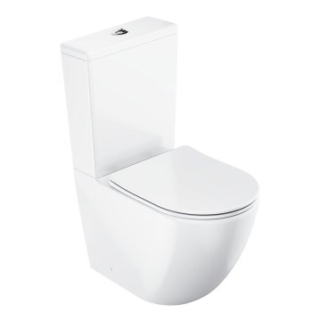 Ravak X01870 - kombinované bezokrajové WC (Rimless) s WC sedátkom SoftClose OPTIMA, keramika/biela