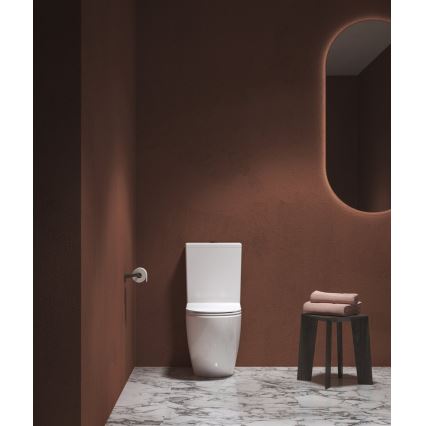 Ravak X01870 - kombinované bezokrajové WC (Rimless) s WC sedátkom SoftClose OPTIMA, keramika/biela