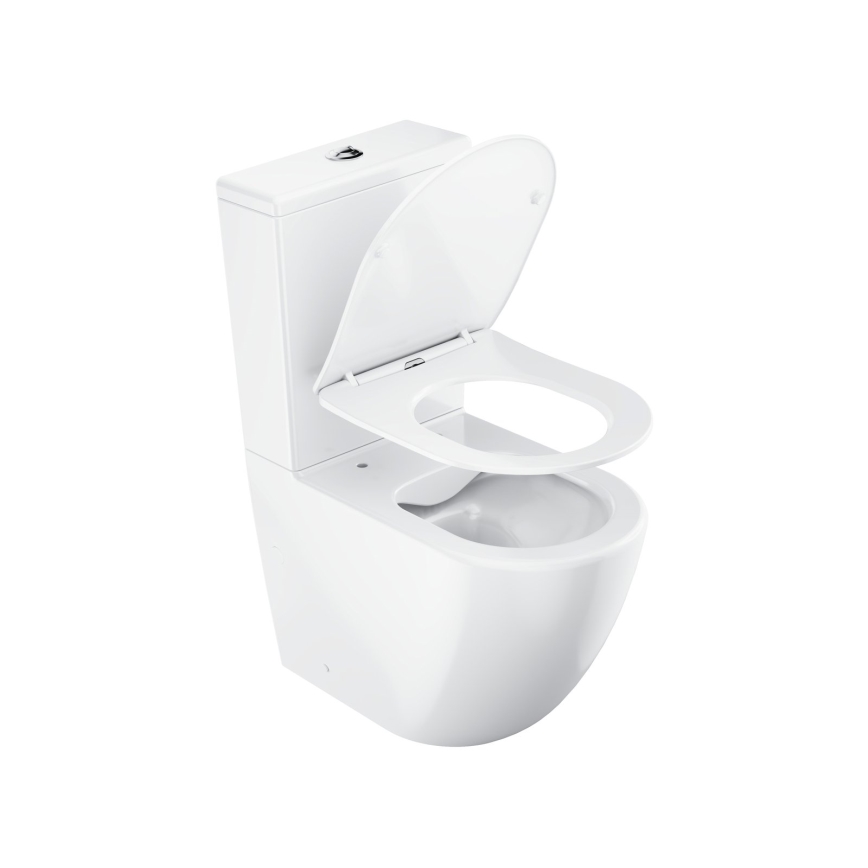 Ravak X01870 - kombinované bezokrajové WC (Rimless) s WC sedátkom SoftClose OPTIMA, keramika/biela
