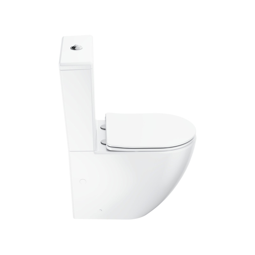 Ravak X01870 - kombinované bezokrajové WC (Rimless) s WC sedátkom SoftClose OPTIMA, keramika/biela