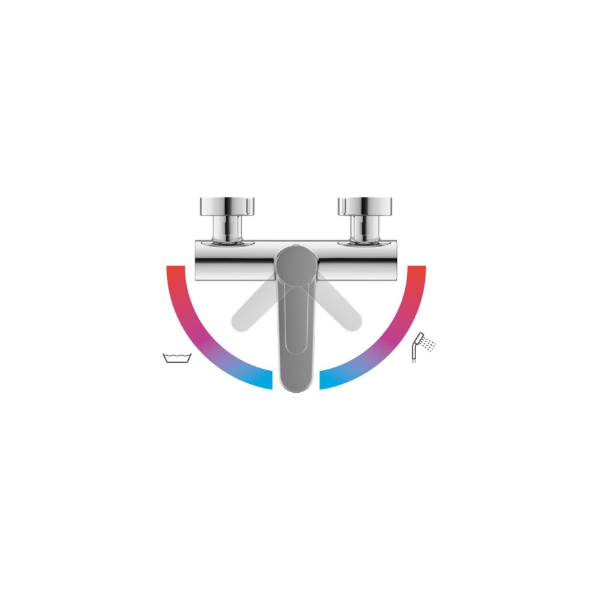 Ravak X070115 - Vaňová batéria PURI lesklý chróm