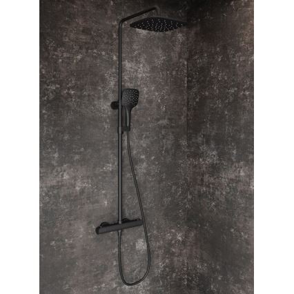 Ravak X070443 - Sprchová sada s termostatickou batériou FLAT matná čierna