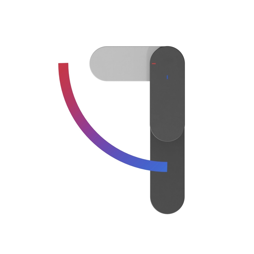 Ravak X070460 - Umývadlová batéria CHROME 17,7 cm čierna