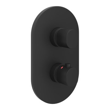 Ravak X070467 - Termostatická sprchová batéria pre podomietkovú inštaláciu CHROME čierna