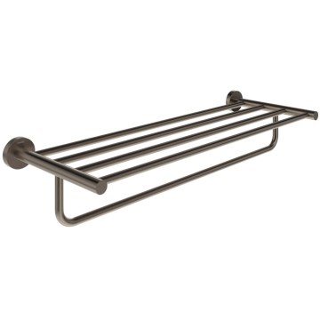 Ravak X07P1331 - Nástenný vešiak na uteráky KONA 60 cm kartáčovaný grafit
