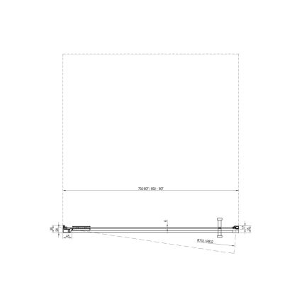 Ravak X0VV40300Z1 - Sprchové dvere COOL 80x195 cm čierne