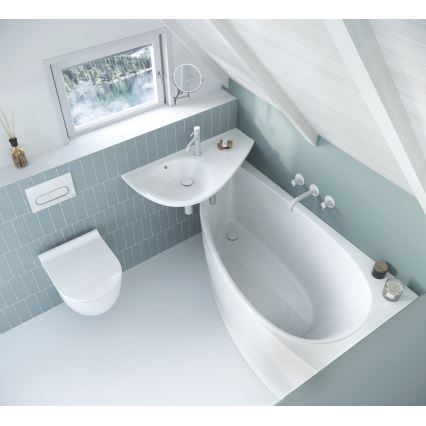 Ravak XJ1P1100000 - Závesné umývadlo AVOCADO 85x45 cm liaty mramor/biela