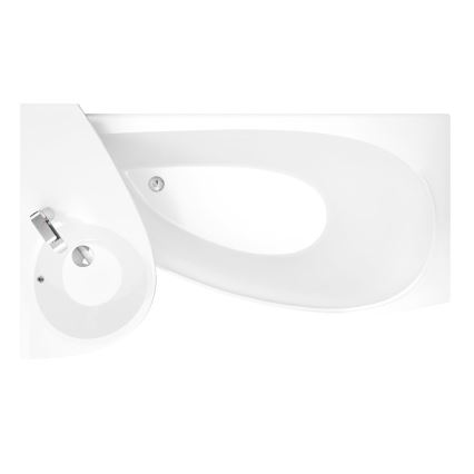 Ravak XJ1P1100000 - Závesné umývadlo AVOCADO 85x45 cm liaty mramor/biela