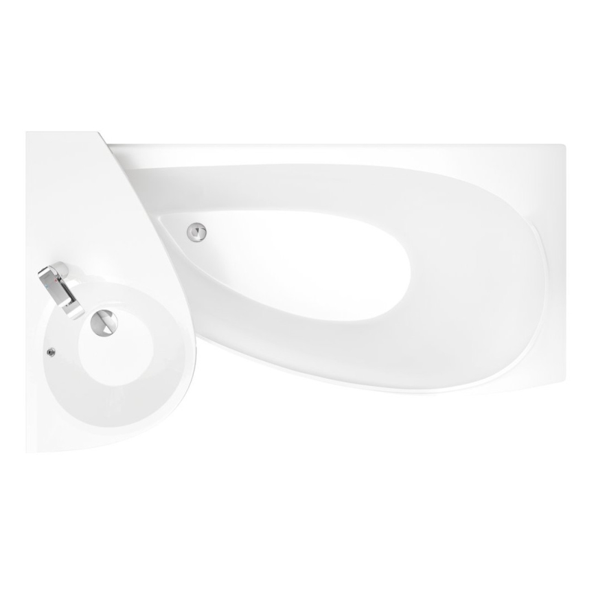 Ravak XJ1P1100000 - Závesné umývadlo AVOCADO 85x45 cm liaty mramor/biela