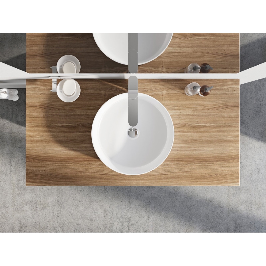 Ravak XJX01140002 - Umývadlo na dosku UNI SLIM pr. 40 cm keramika/biela