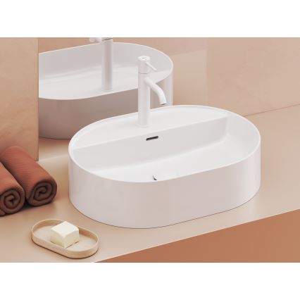 Ravak XJX01155003 - Umývadlo na dosku CERAMIC SLIM 55x40 cm keramika/biela
