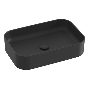 Ravak XJX0D155001 - Umývadlo na dosku CERAMIC SLIM 55x37 cm keramika/čierna