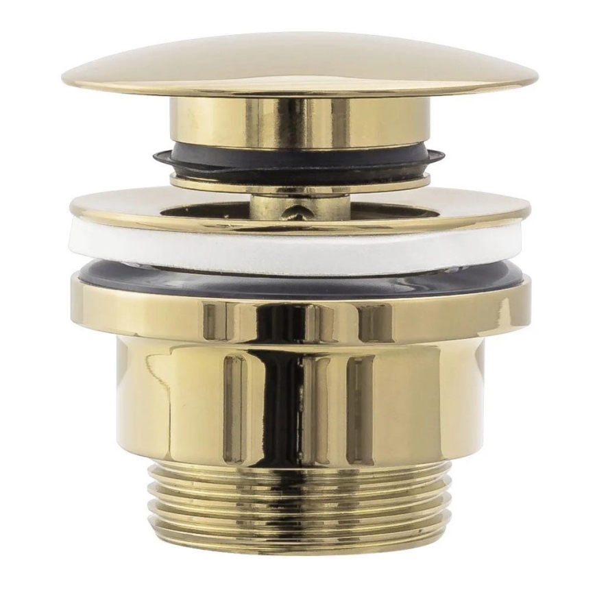 REA-A2360 - Umývadlová výpusť CLICK-CLACK, priemer 6,4 cm, zlatá