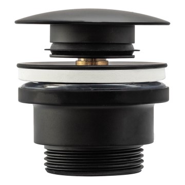 REA-A5216 - Umývadlová výpusť CLICK-CLACK pr. 6,4 cm čierna
