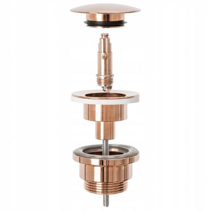 REA-A533A - Výpusť do umývadla CLICK-CLACK, priemer 6,4 cm, ružové zlato
