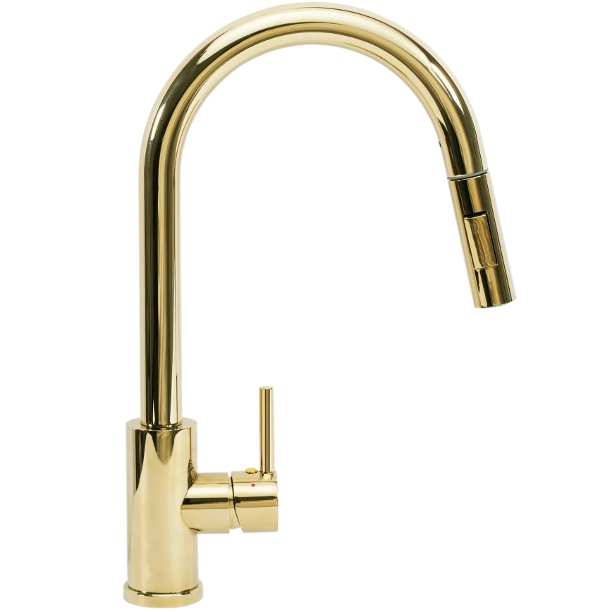 REA-B0669 - Drezová batéria s vysúvacou sprškou FRESH 39,5 cm zlatá