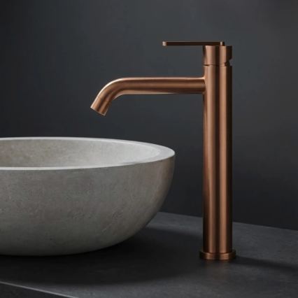 REA-B0971 - Umývadlová batéria ONTARIO 30 cm kartáčovaná meď
