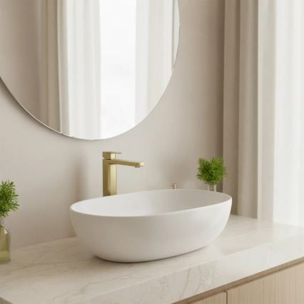 REA-B0977 - Umývadlová batéria ARLO 30 cm v brúsenom zlate