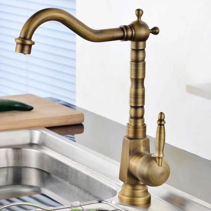 REA-B2150 - Umývadlová batéria BONA 28,5 cm brúsené zlato
