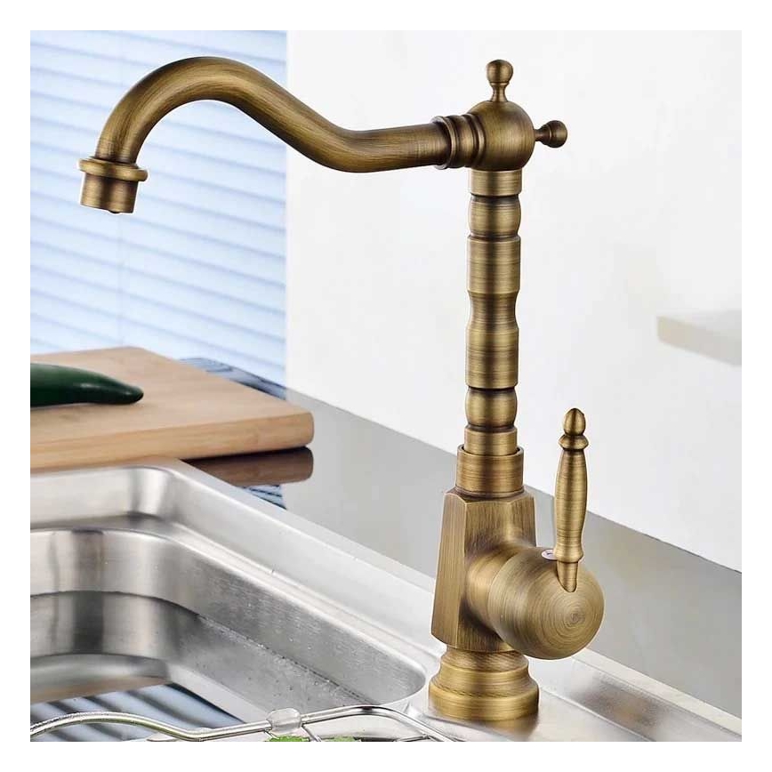 REA-B2150 - Umývadlová batéria BONA 28,5 cm brúsené zlato