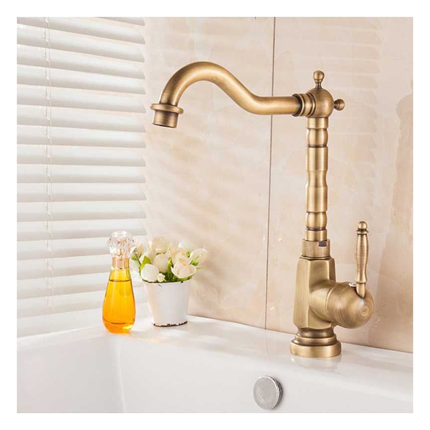 REA-B2150 - Umývadlová batéria BONA 28,5 cm brúsené zlato