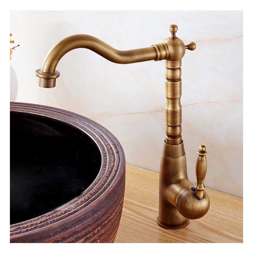 REA-B2150 - Umývadlová batéria BONA 28,5 cm brúsené zlato