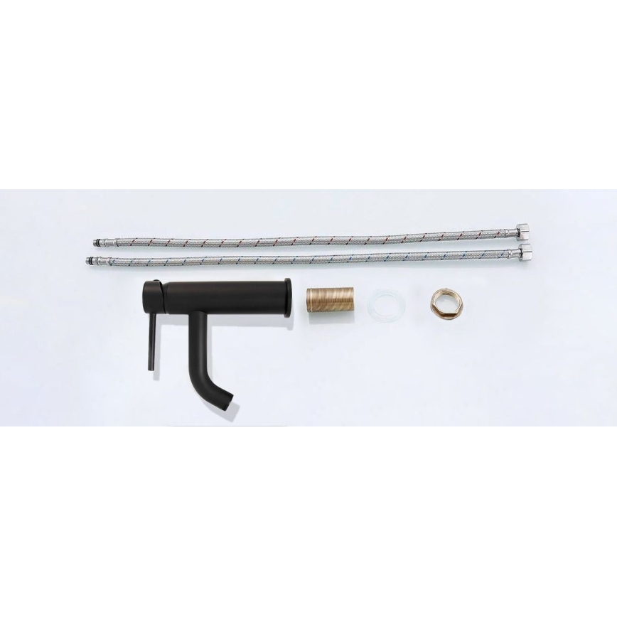 REA-B4102 - Umývadlová batéria LUNGO 16,5 cm čierna