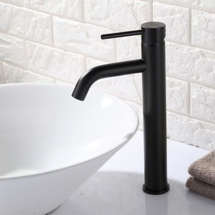 REA-B4103 - Umývadlová batéria LUNGO 28 cm čierna