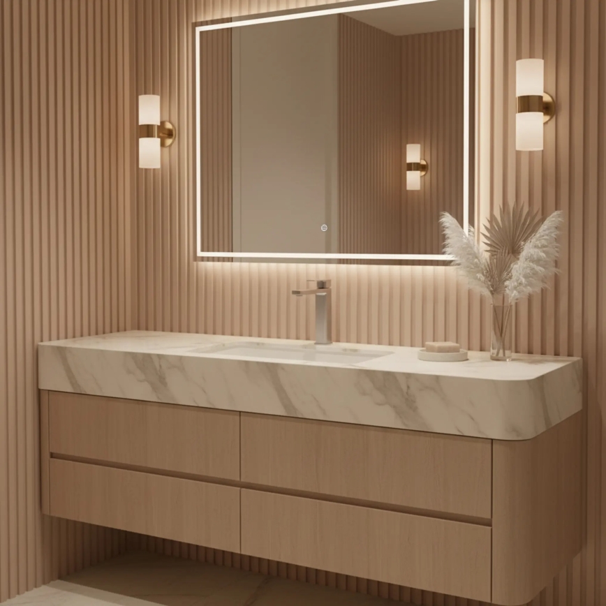 REA-B4588 - Umývadlová batéria ARLO 30 cm nikel