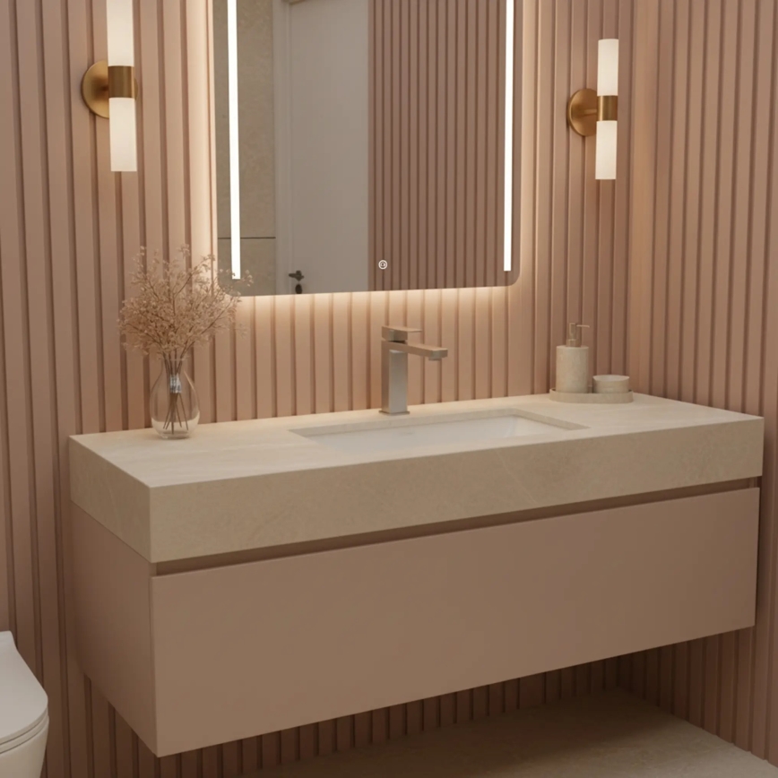 REA-B4589 - Umývadlová batéria ARLO 17 cm nikel