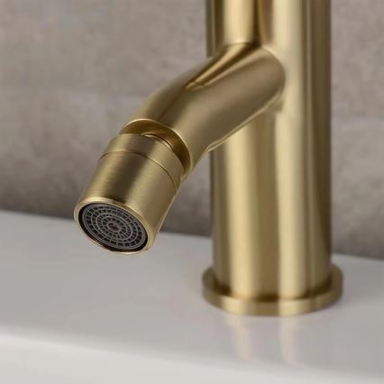 REA-B4702 - Bidetová batéria LUNGO 17 cm brúsené zlato