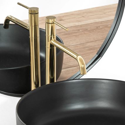 REA-B5002 - Umývadlová batéria LUGANO 34 cm zlatá
