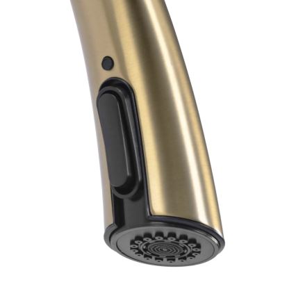 REA-B5312 - Drezová batéria s vysúvacou sprchou ROSS 43 cm brúsené zlato