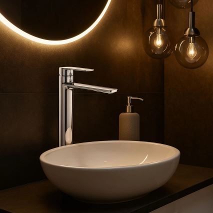 REA-B6203 - Umývadlová batéria STORM 29,5 cm lesklý chróm