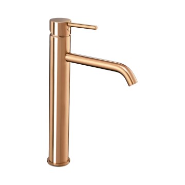REA-B6321 - Umývadlová batéria LUNGO 28 cm ružovo-zlatá