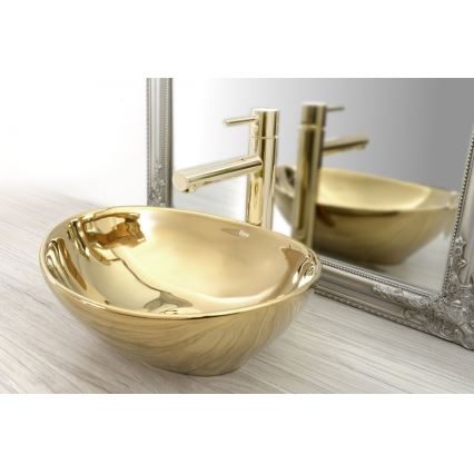 REA-B8803 - Umývadlová batéria TESS 31,5 cm zlatá