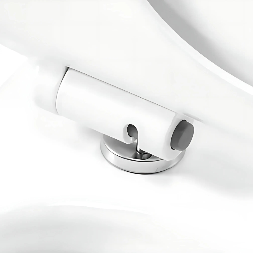 REA-C1652 - Závesné WC s toaletným sedadlom GUSTAVO RIMLESS keramika/biela